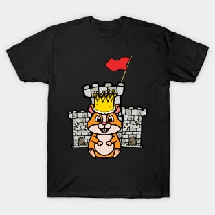 Cute orange hamster is king of the castle T-Shirt